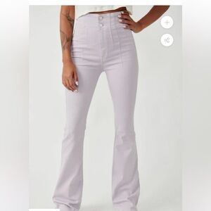 Free People Jayde Flare Jeans - Lavender / Light Purple